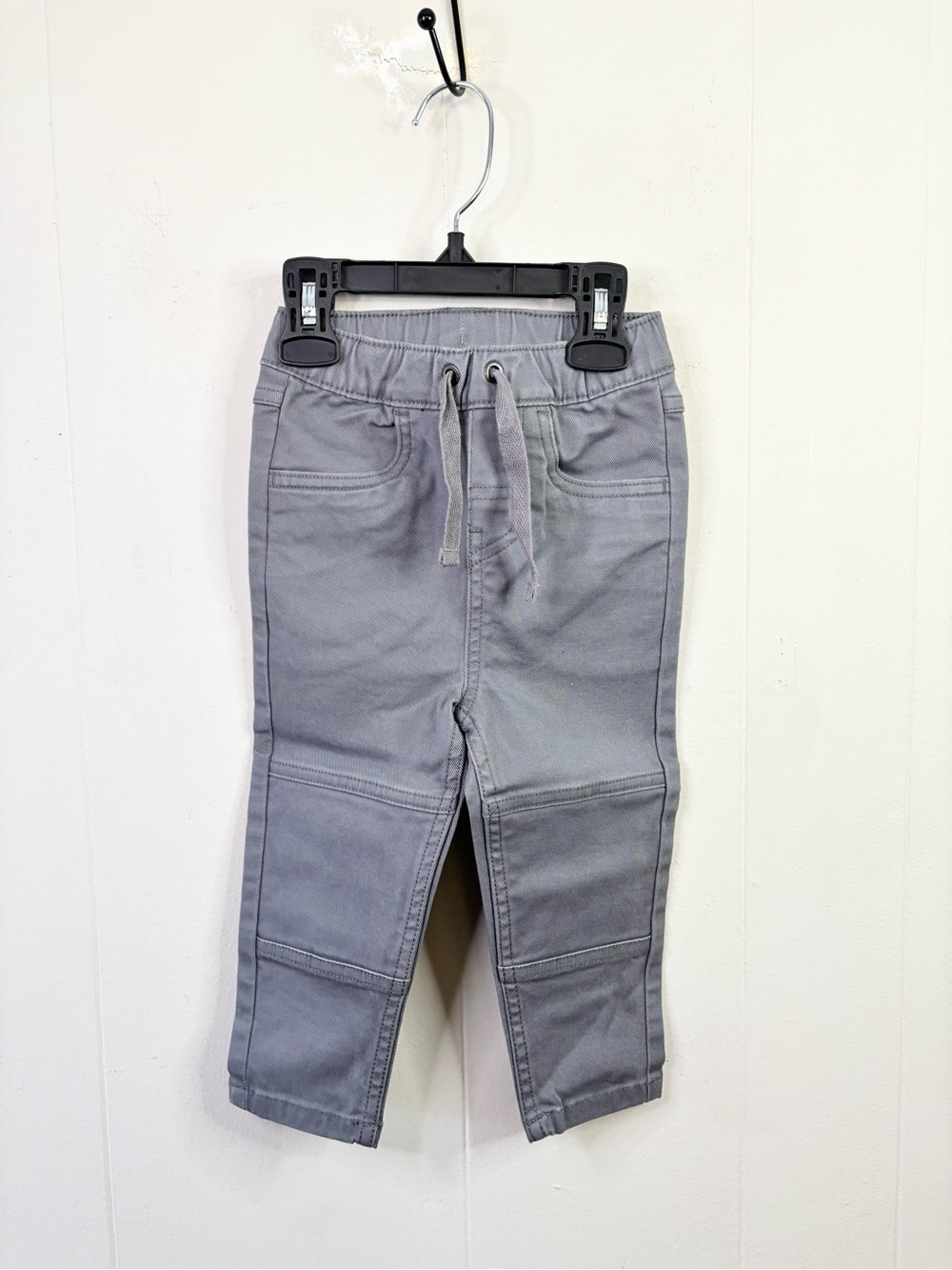 Hanna Andersson grey reinforced knee khaki pants size 2T new
